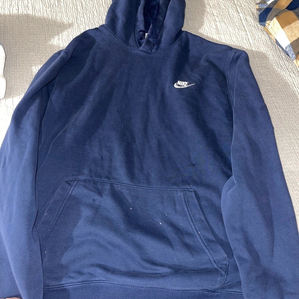 Nike Men's Dark Blue Pullover Hoodie